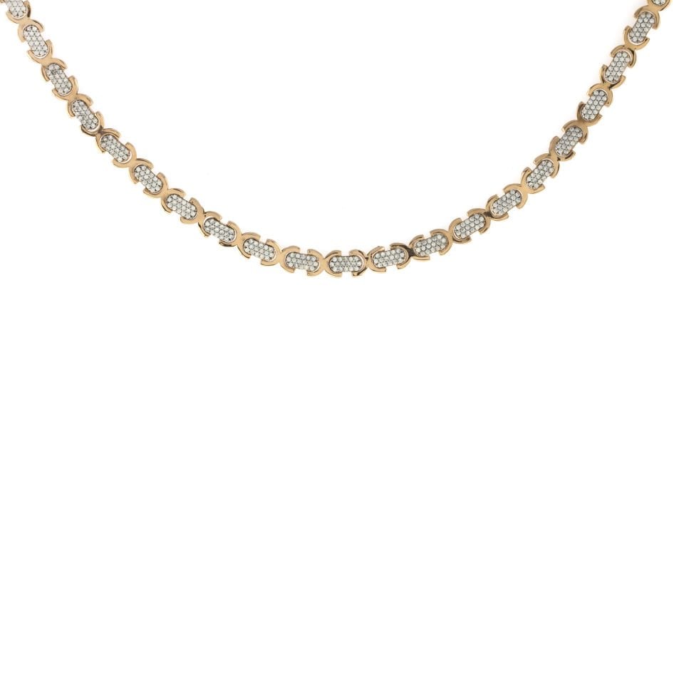 Sıralı Taşlı Gümüş Choker