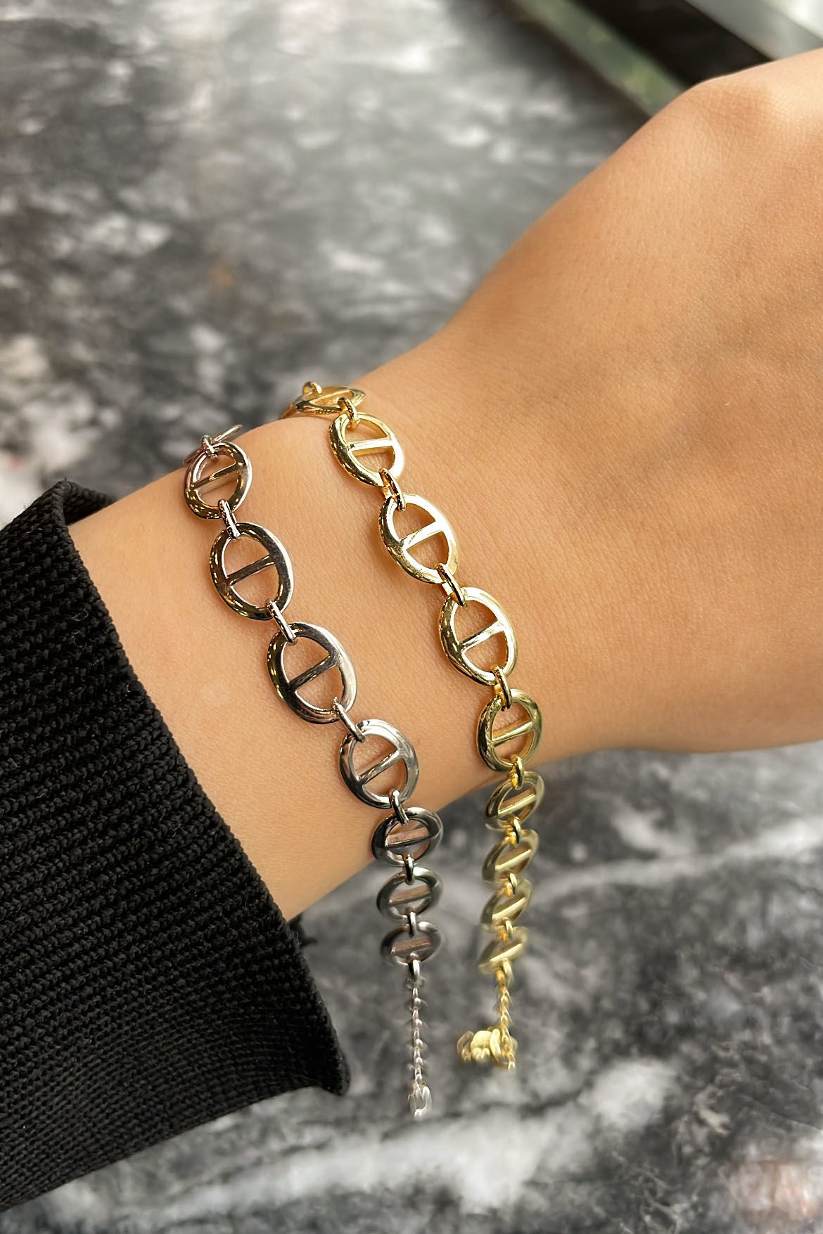 İthal Tasarım Gümüş Bileklik