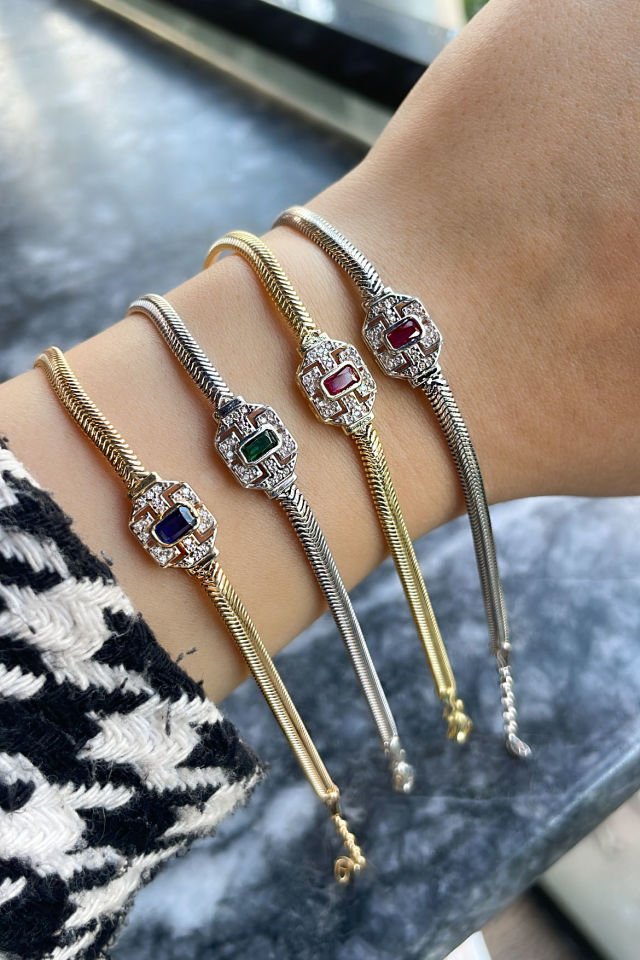 İthal Tasarım Gümüş Bileklik