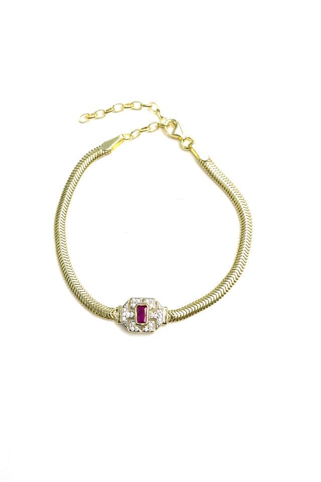 İthal Tasarım Gümüş Bileklik