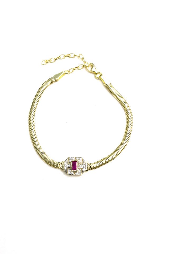 İthal Tasarım Gümüş Bileklik