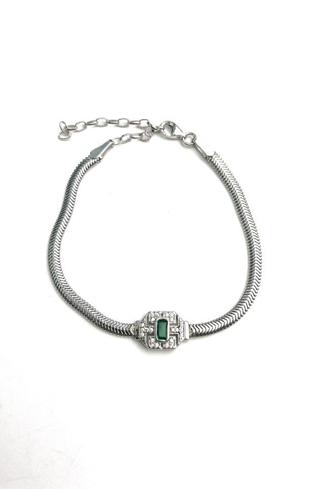 İthal Tasarım Gümüş Bileklik