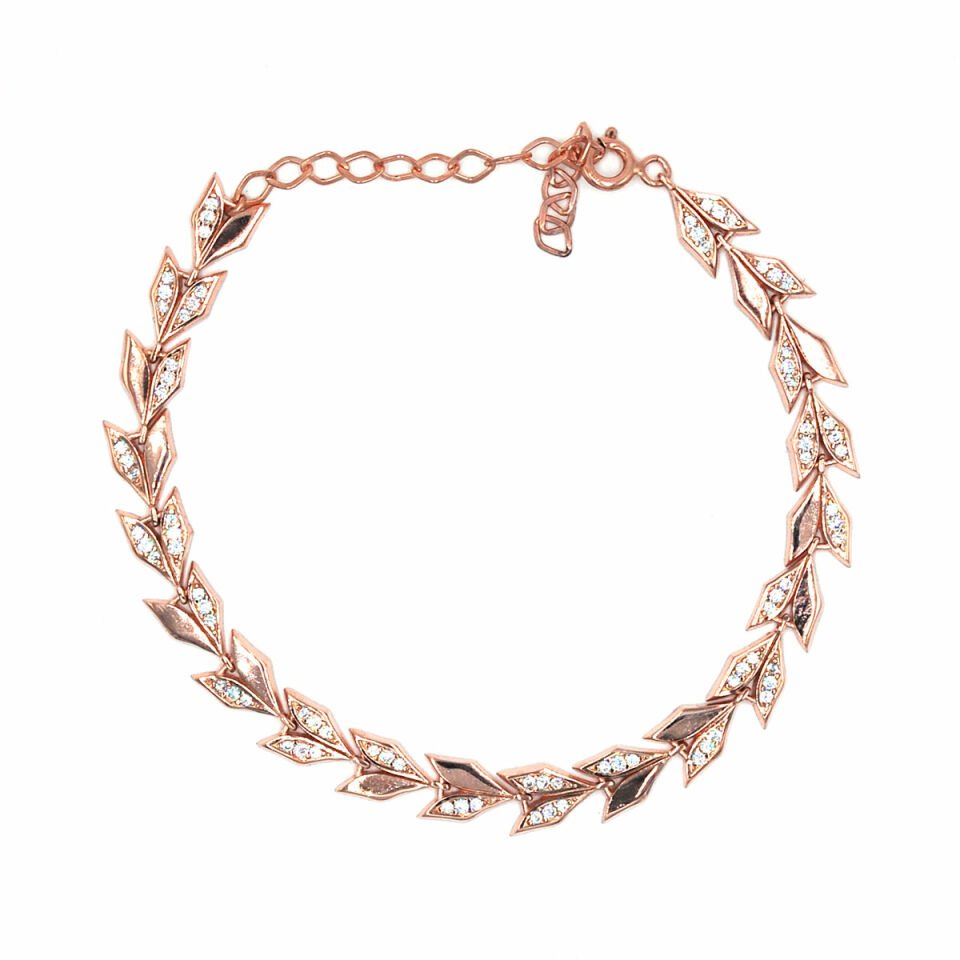 Başak Taneleri Su Yolu Gümüş Bileklik