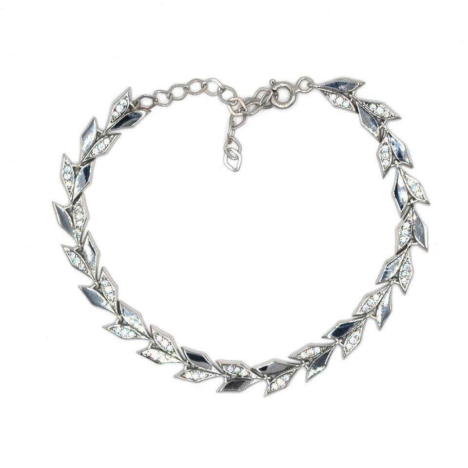 Başak Taneleri Su Yolu Gümüş Bileklik