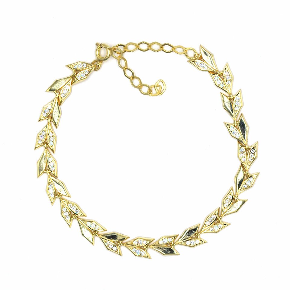 Başak Taneleri Su Yolu Gümüş Bileklik