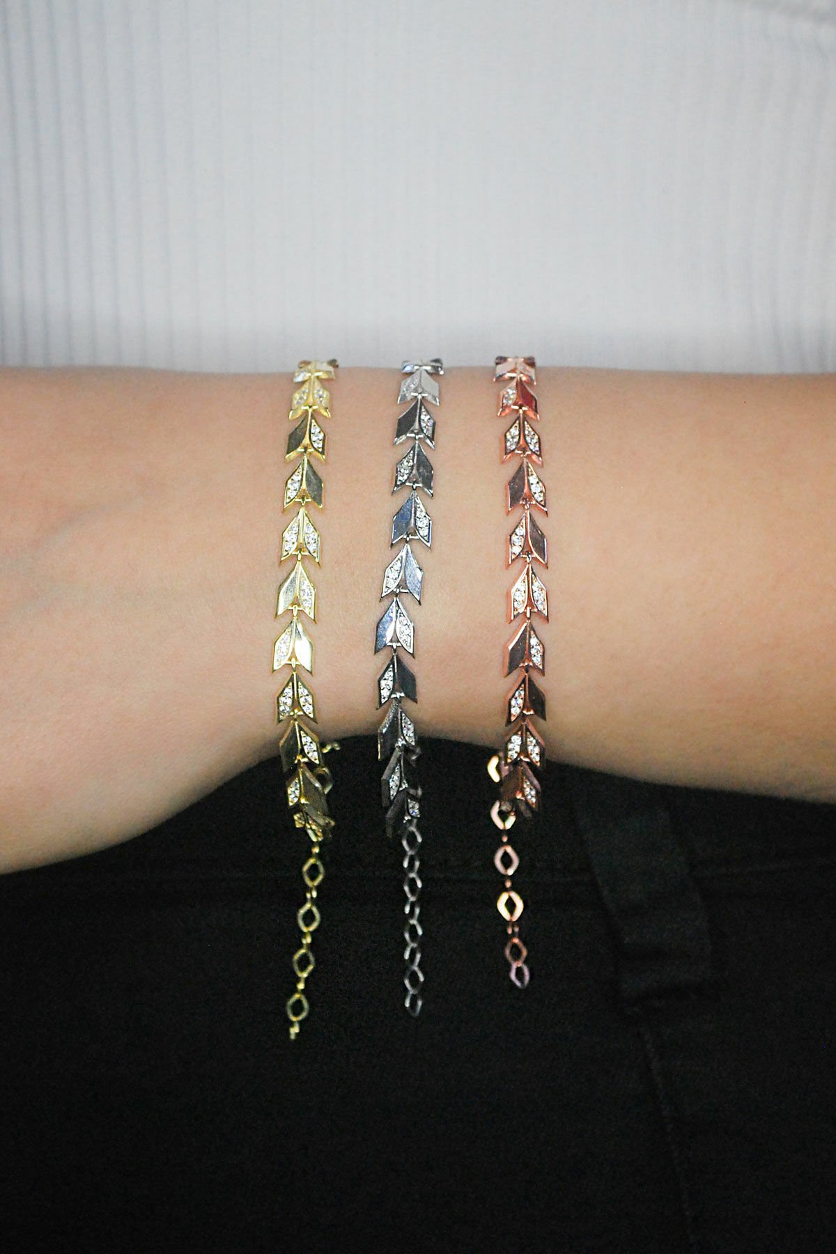 Başak Taneleri Su Yolu Gümüş Bileklik