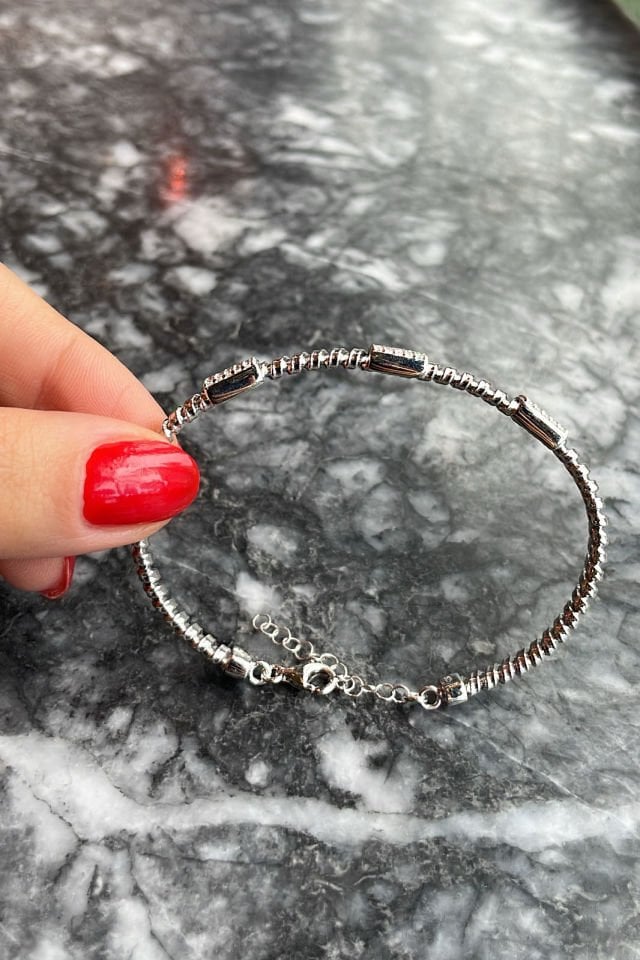 İthal Tasarım Gümüş Bileklik