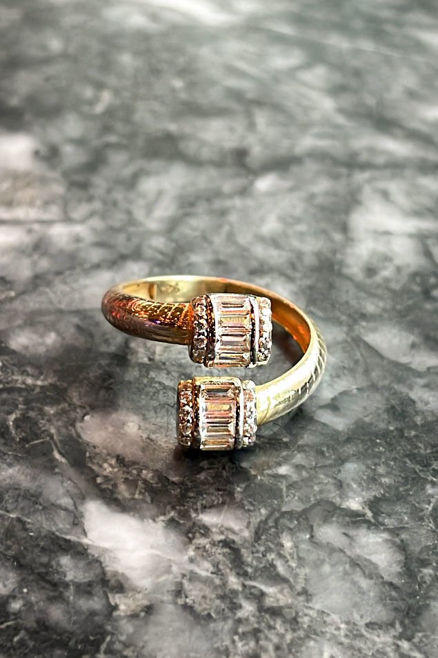 Baget Tria İthal Gümüş Yüzük