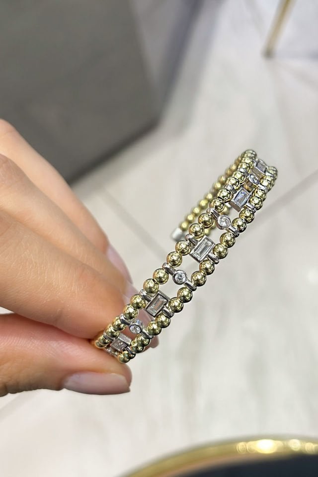 Dorika Tasarım Gümüş Kelepçe