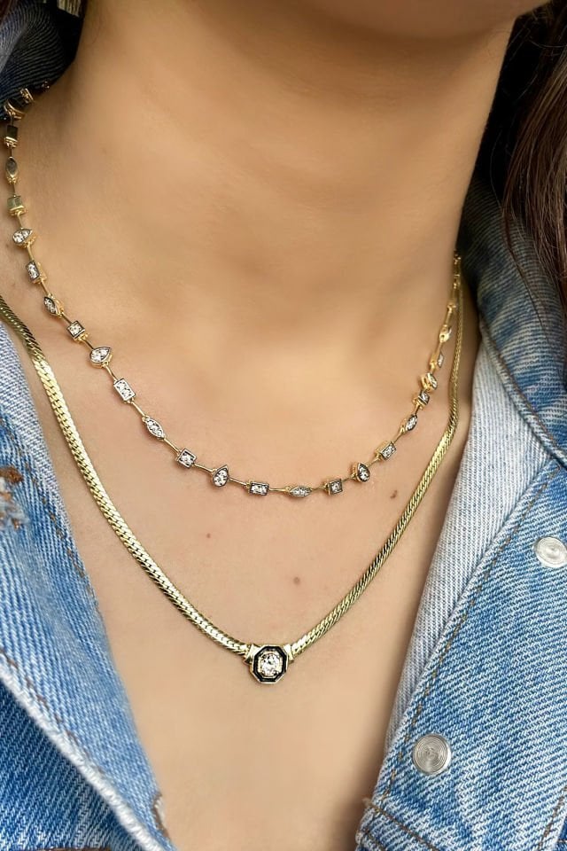 Tasarım Gümüş Kolye