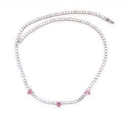 Üçlü Kalp Su Yolu Gümüş Kolye