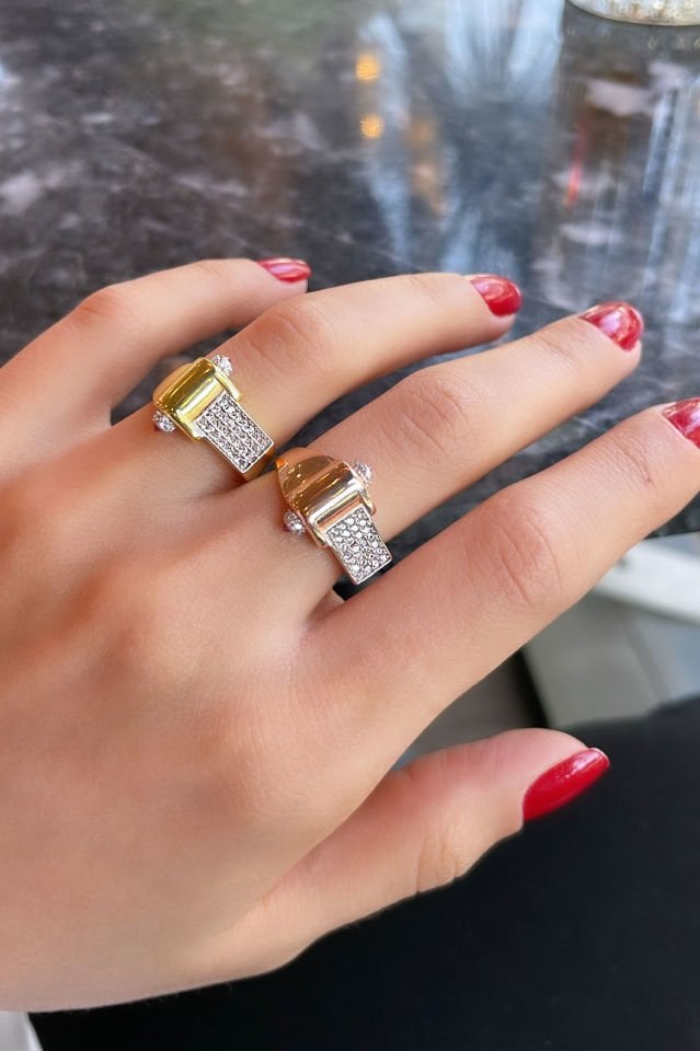 Zirkon Taşlı Gümüş Yüzük