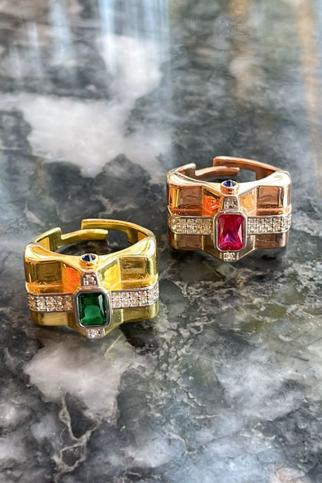 Baget Taşlı Zirkon Gümüş Yüzük