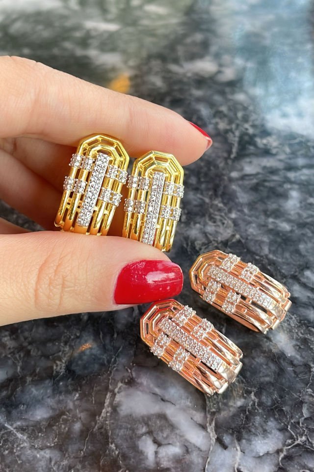 Tasarım Gümüş Küpe