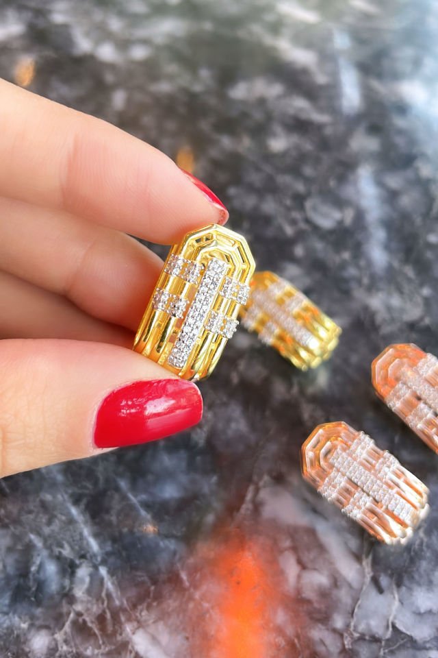 Tasarım Gümüş Küpe