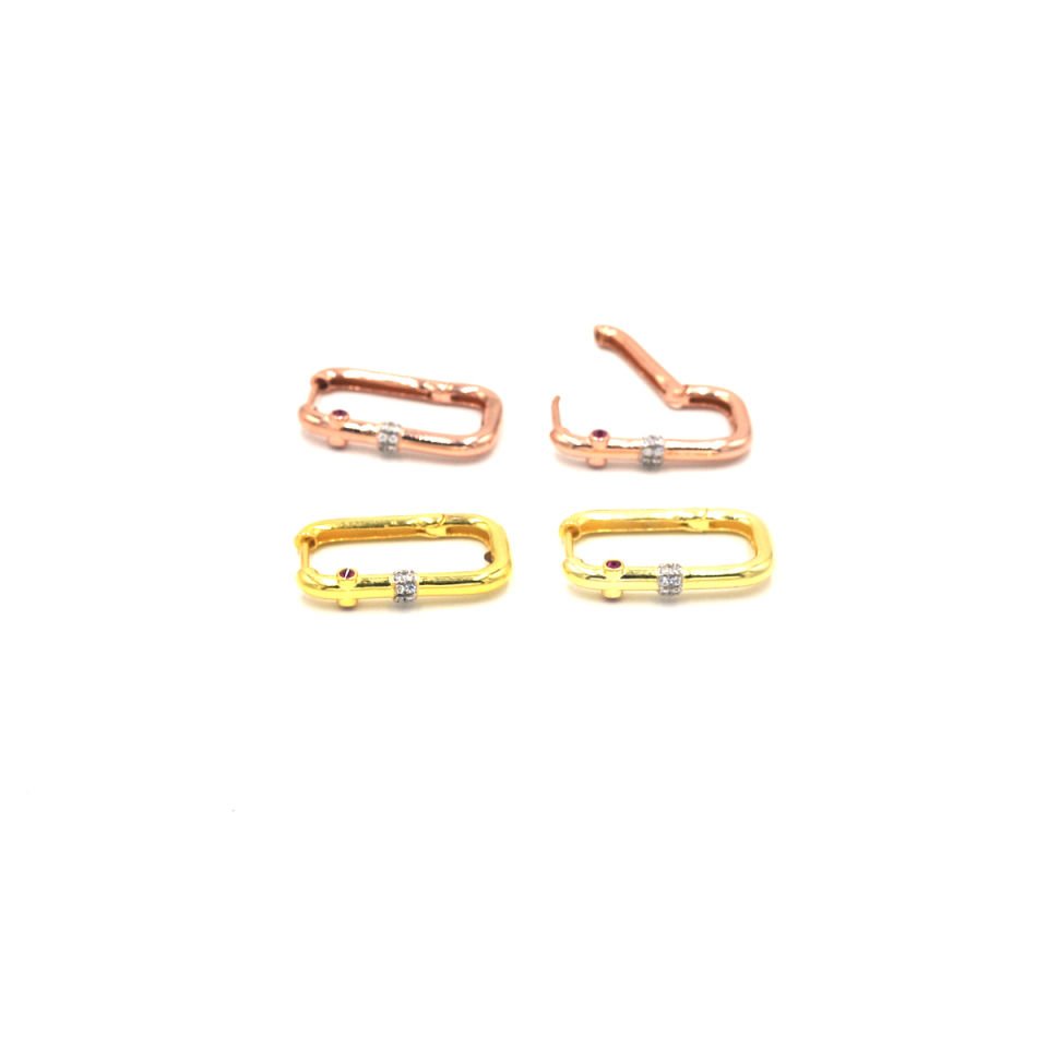 Tasarım Halka Gümüş Küpe