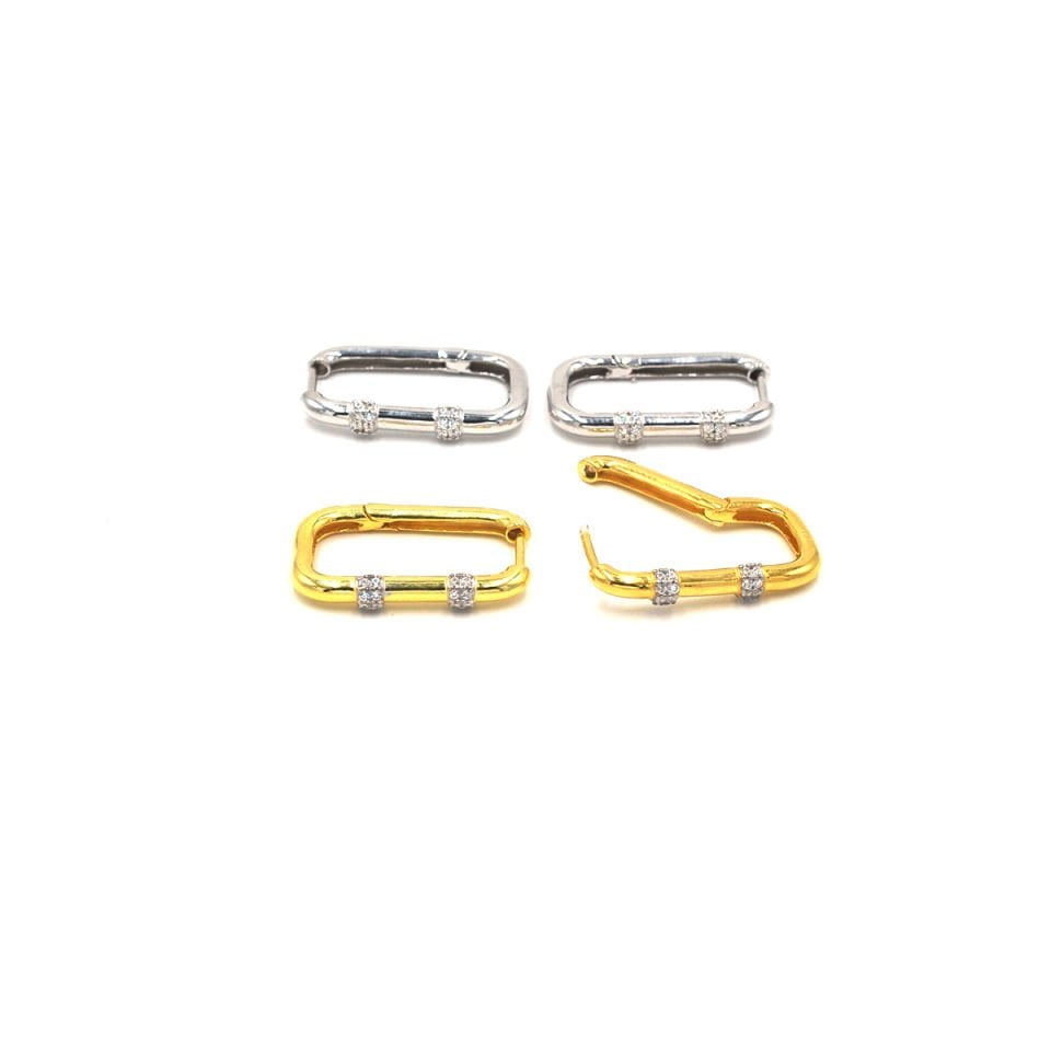 Tasarım Halka Gümüş Küpe