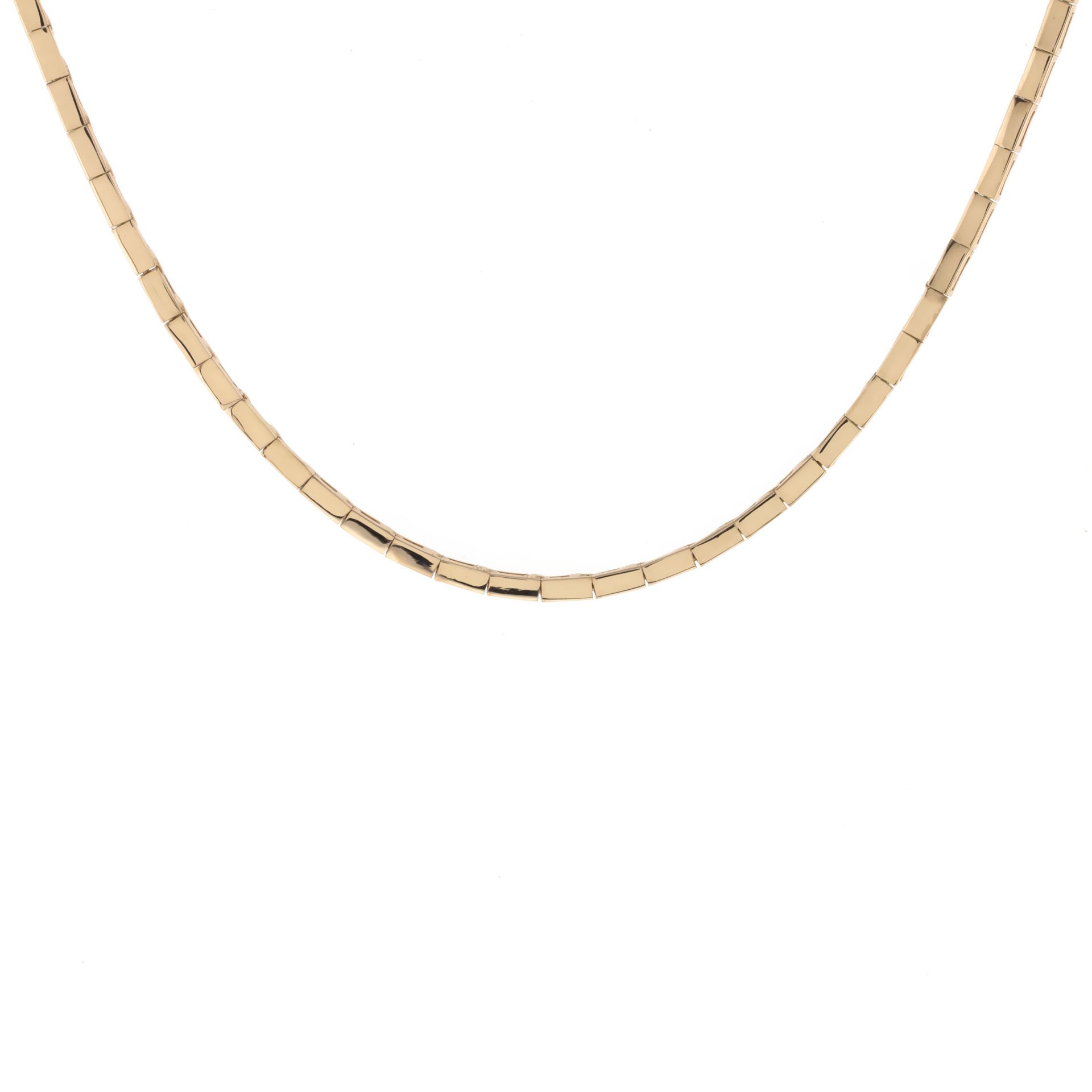 Sade Çubuklu Gümüş Kolye