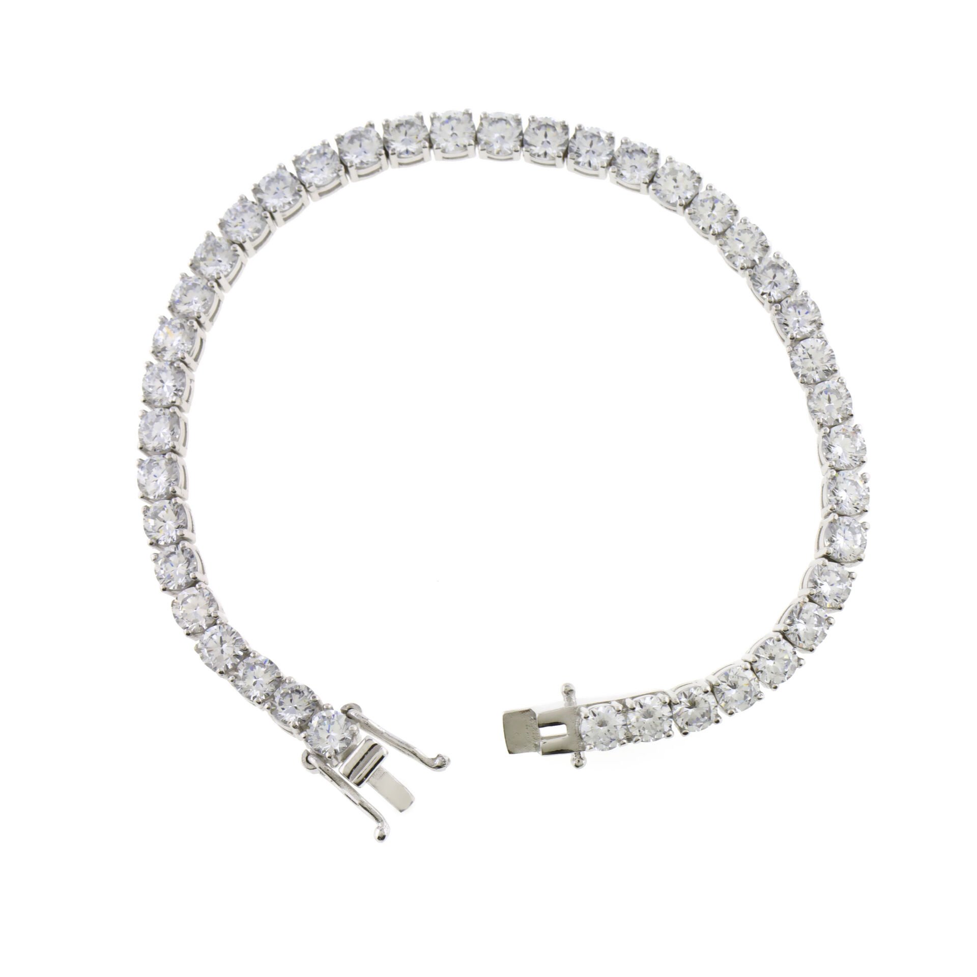 4 mm Su Yolu Gümüş Bileklik