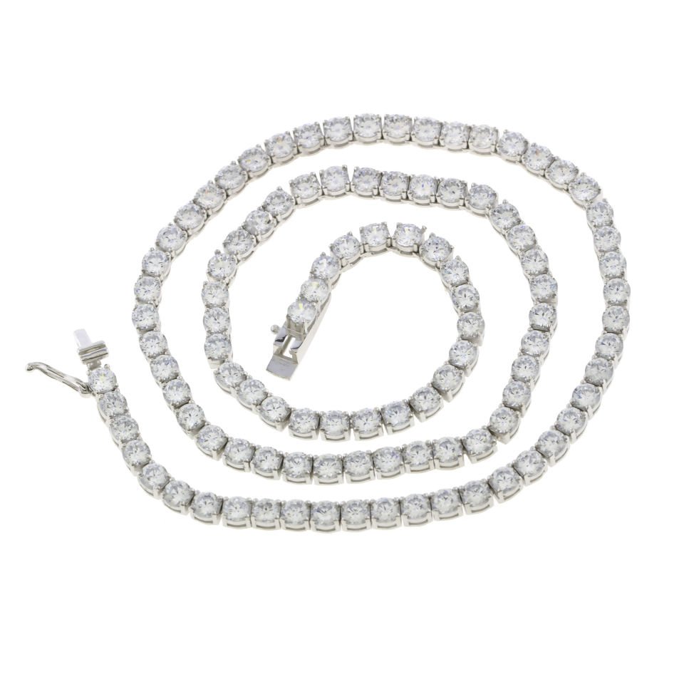 4 mm Su Yolu Gümüş Kolye