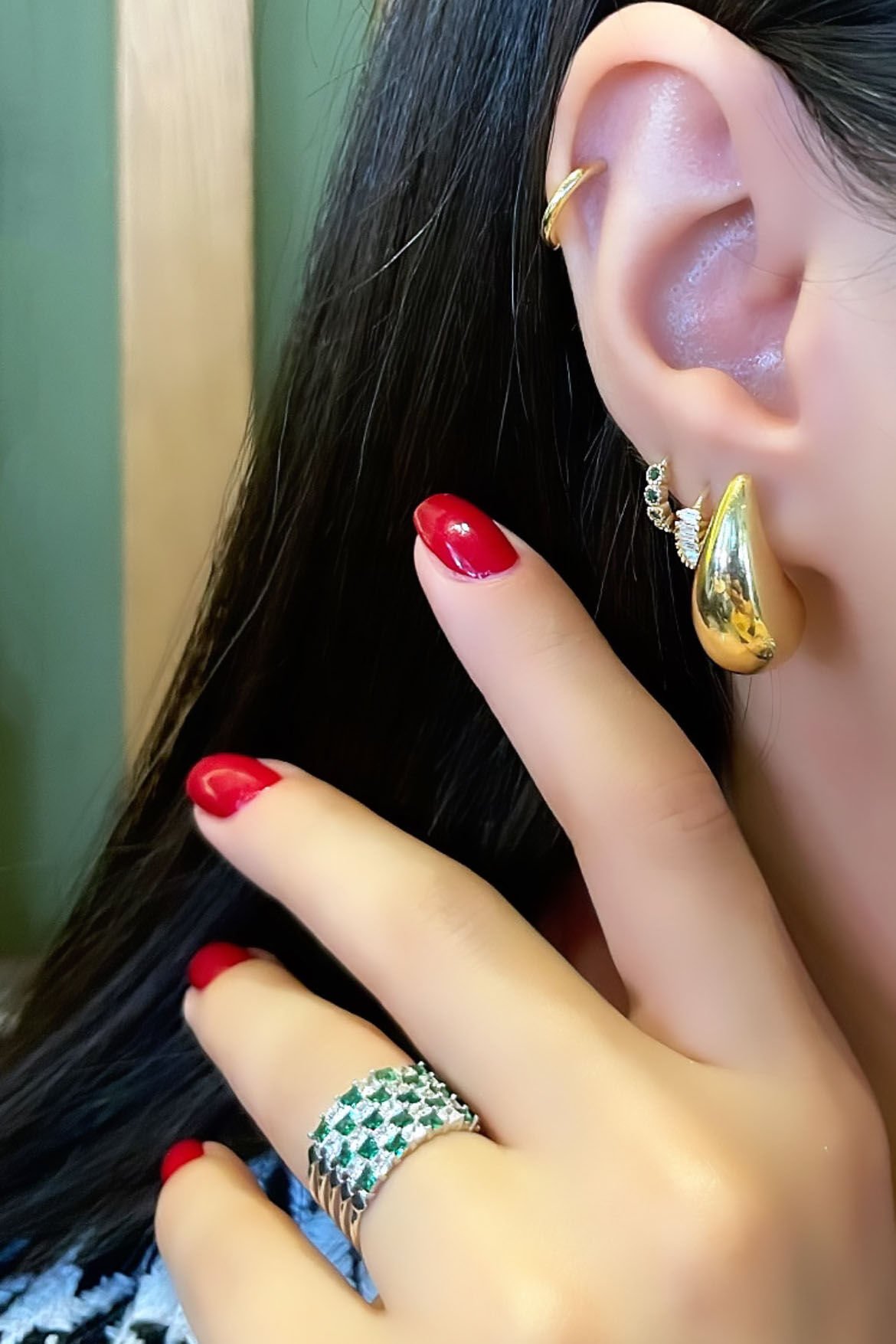 Sade Damla Tasarım Gümüş Küpe