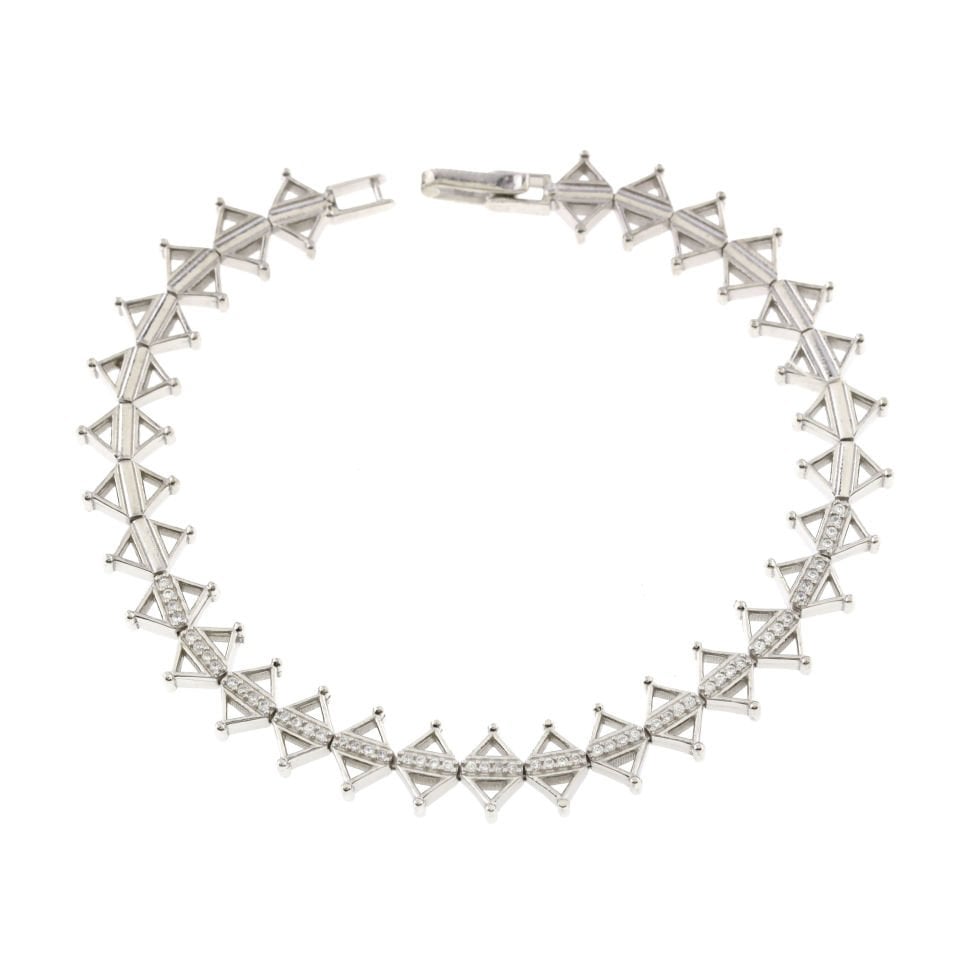 Kriko Model Şans Gümüş Bileklik