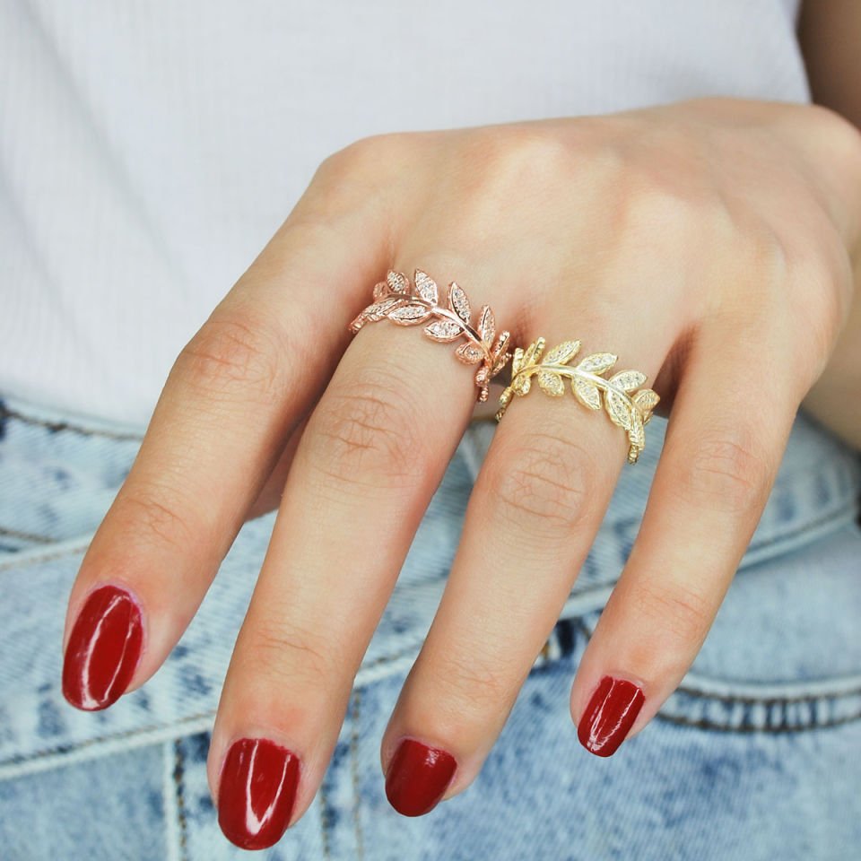 Başak Tanesi Tasarım Gümüş Yüzük