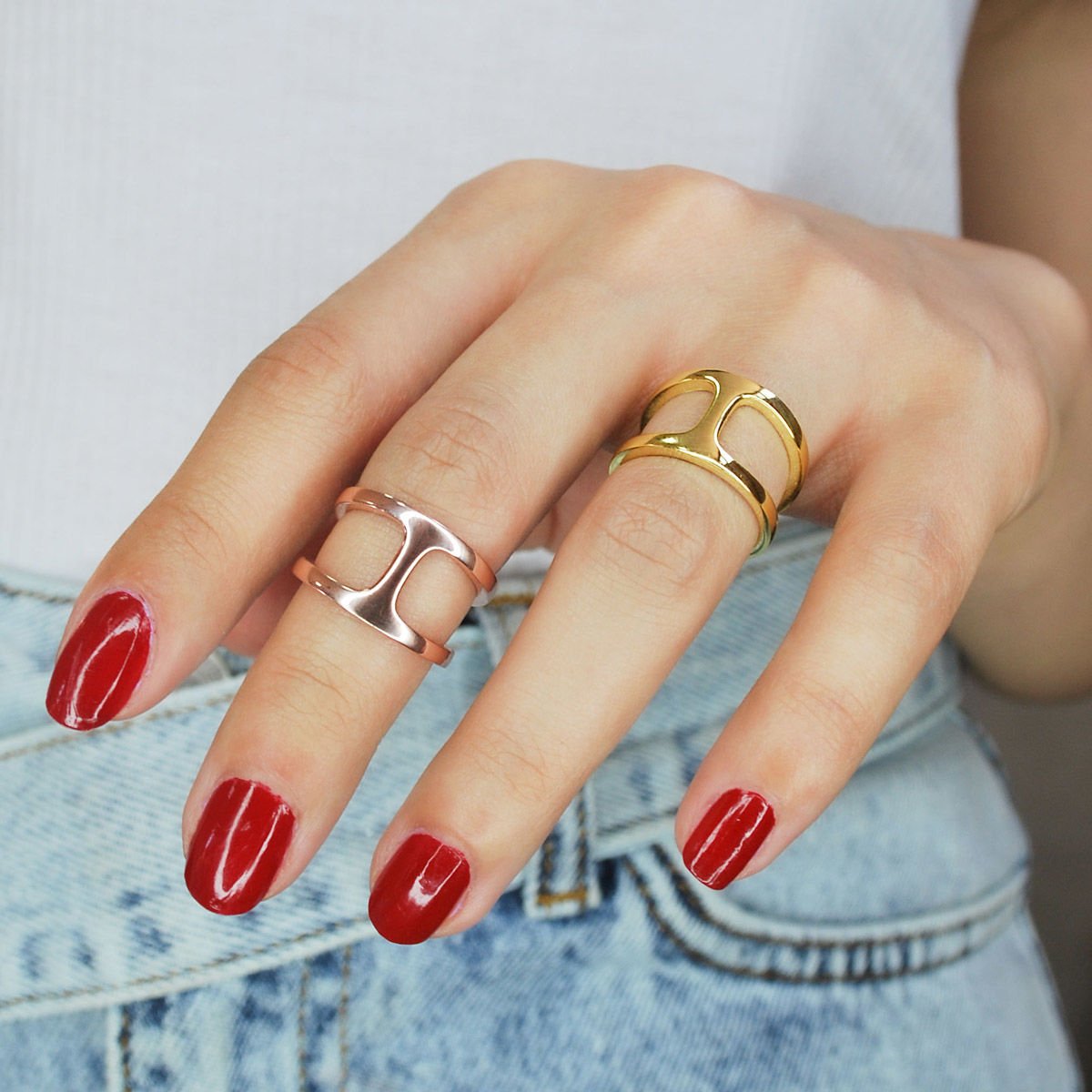 Sade Tasarım Gümüş Yüzük