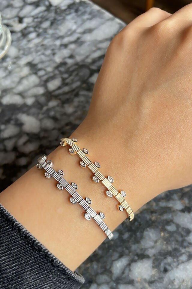 Mekik Göz Şans Gümüş Bileklik