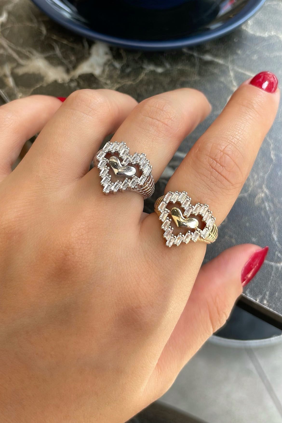 Kalpli Gümüş Yüzük