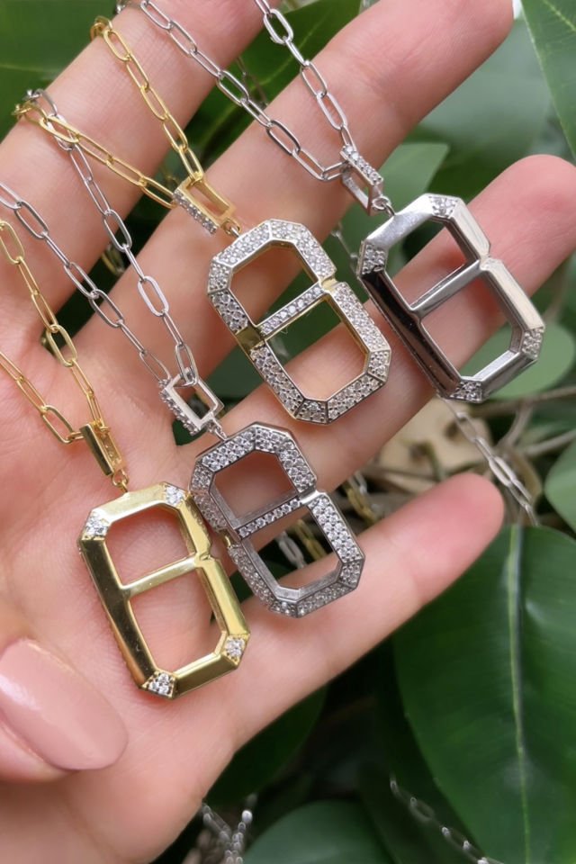 Tasarım Taşlı kolye Gümüş Kolye