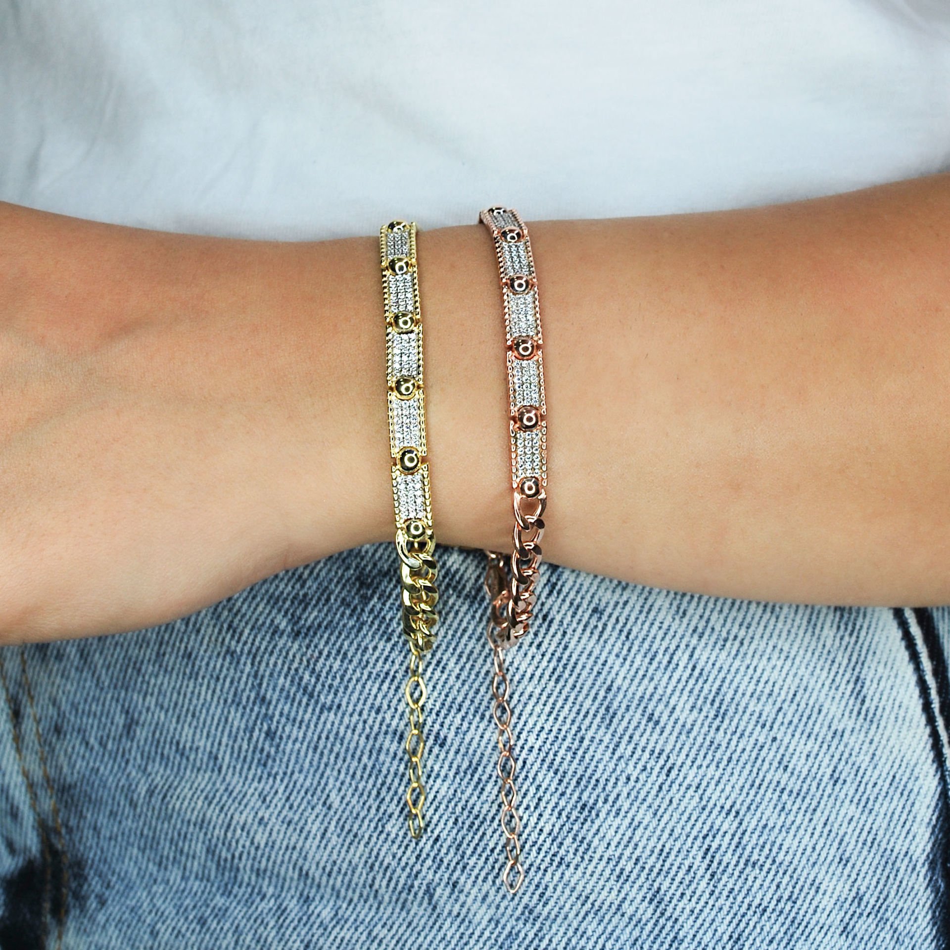 Gurmet Zincir Tasarım Su Yolu Gümüş Bileklik