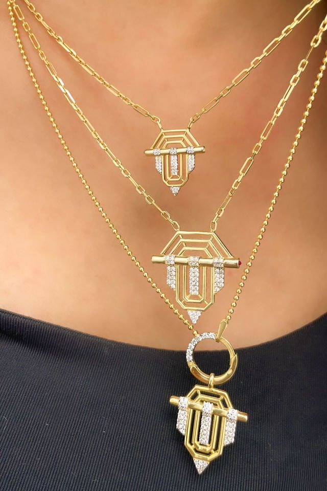 Ving Tasarım Büyük Boy Gümüş Kolye