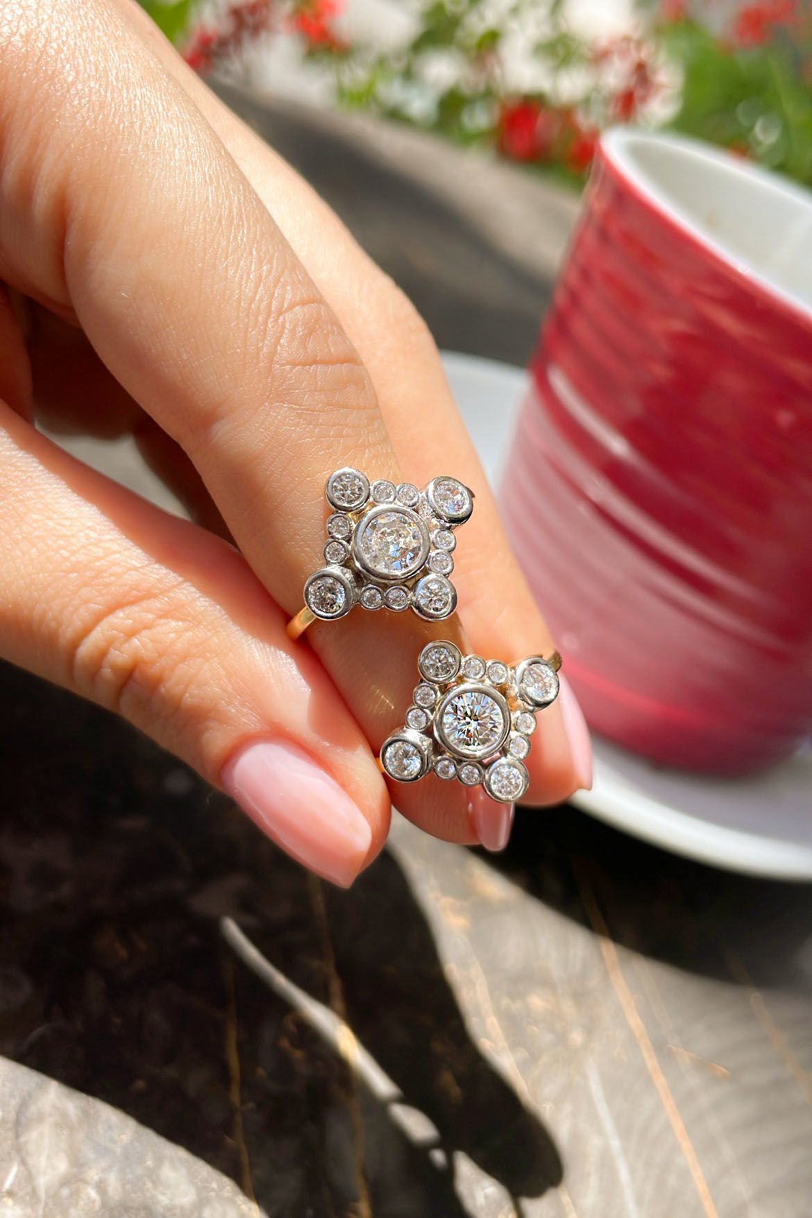 İthal Flower Gümüş Yüzük