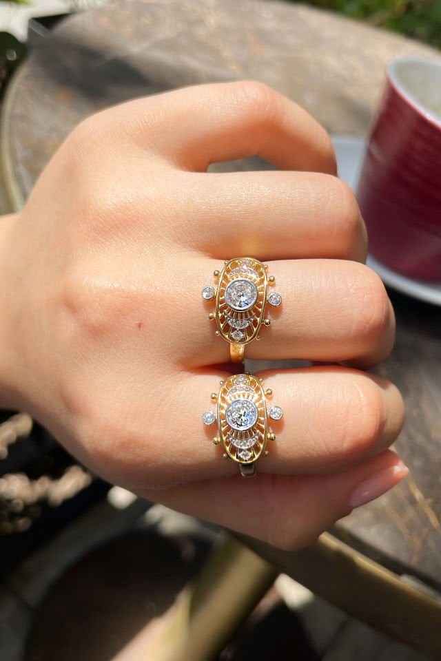 İthal Shiny Tasarım Gümüş Yüzük