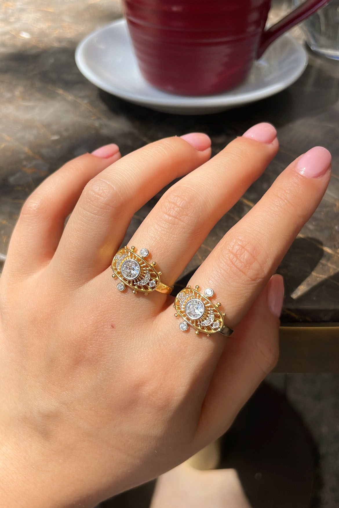 İthal Shiny Tasarım Gümüş Yüzük