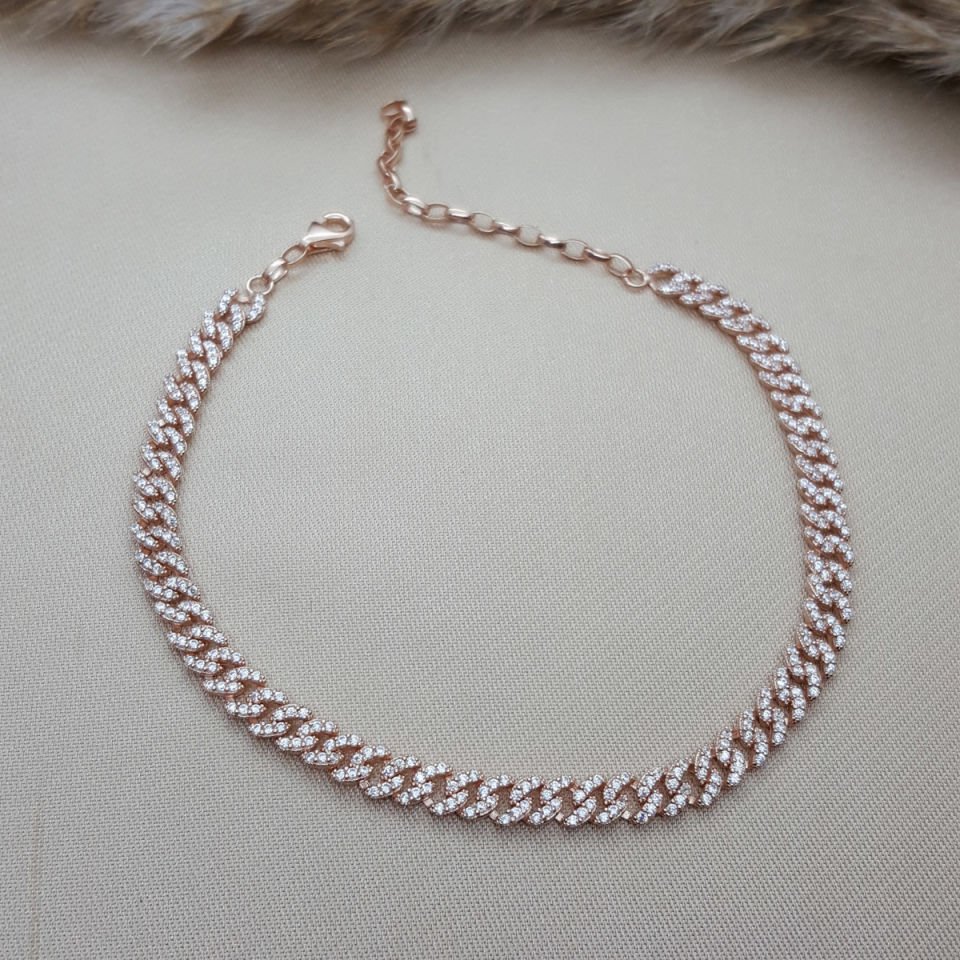 Taşlı Gurmet Su Yolu Gümüş Bileklik