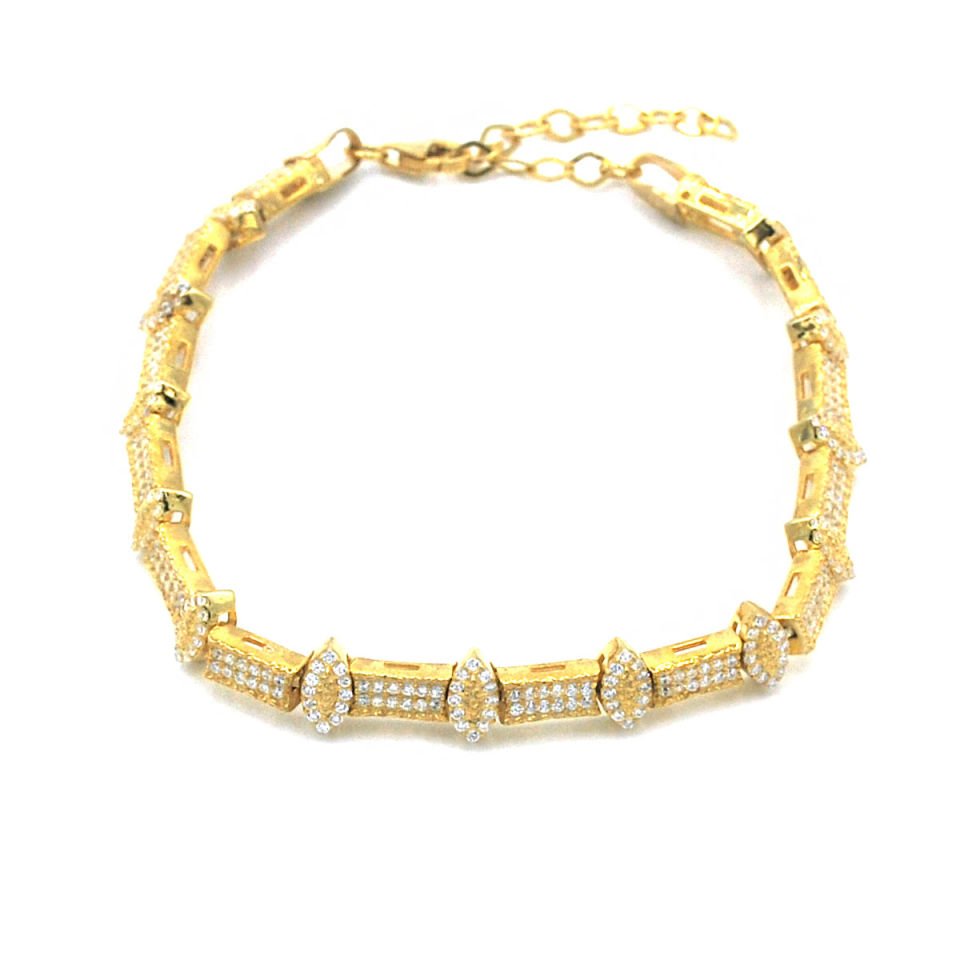 Mekik Su Yolu Gümüş Bileklik