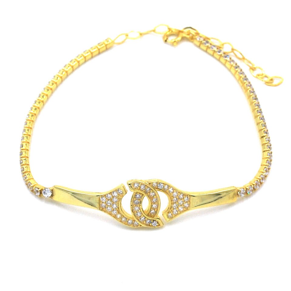 Kelepçe Şans Gümüş Bileklik