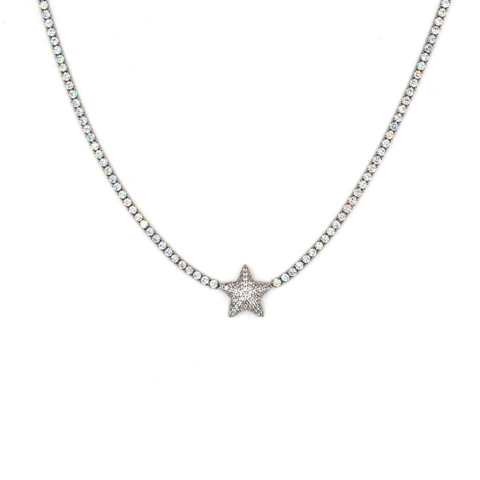 Yıldız Su Yolu Gümüş Kolye