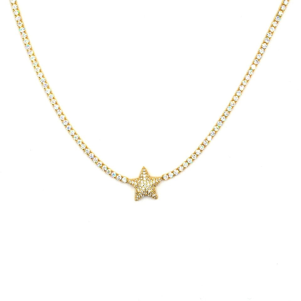 Yıldız Su Yolu Gümüş Kolye