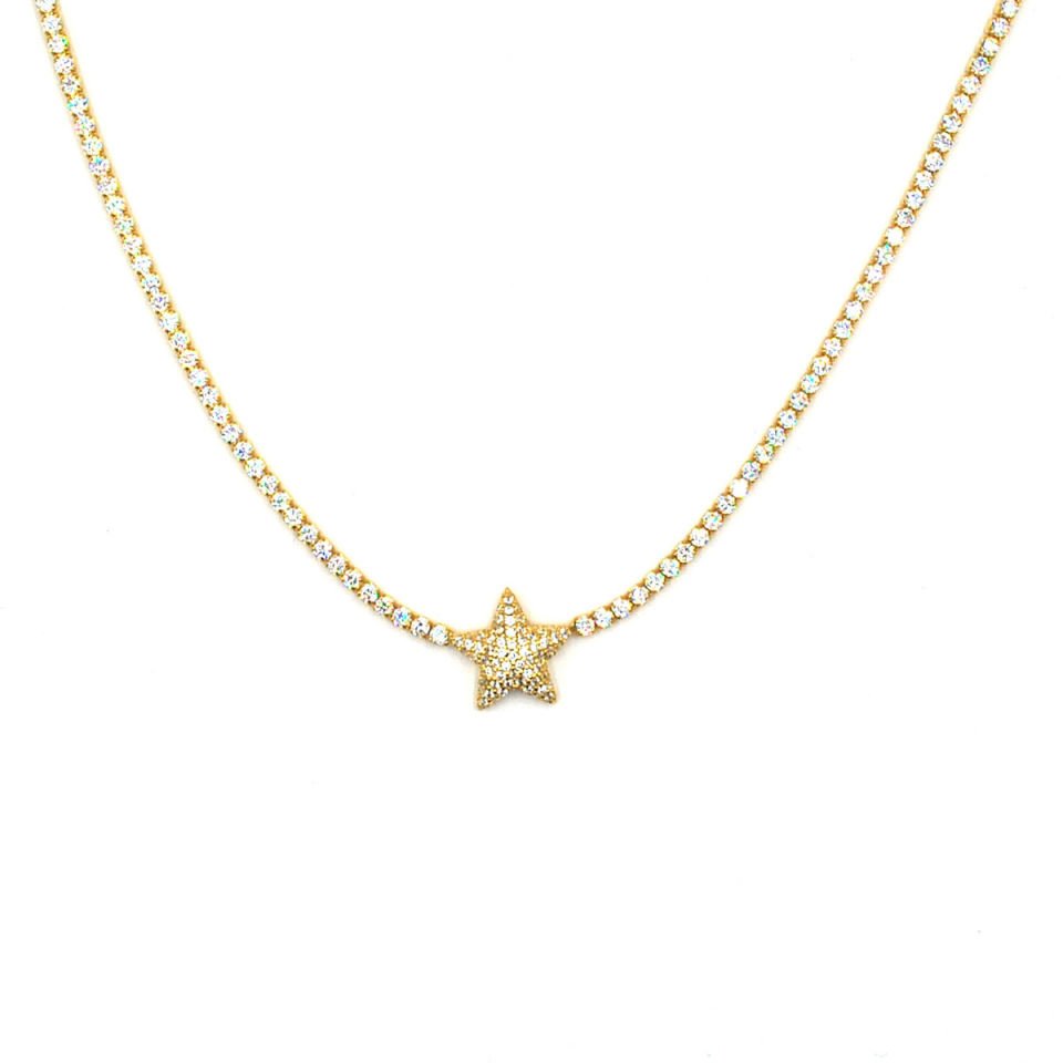 Yıldız Su Yolu Gümüş Kolye