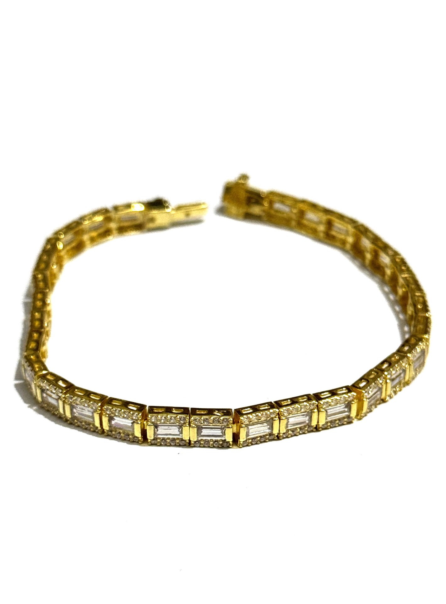 Stellum Taşlı Su Yolu Gümüş Bileklik