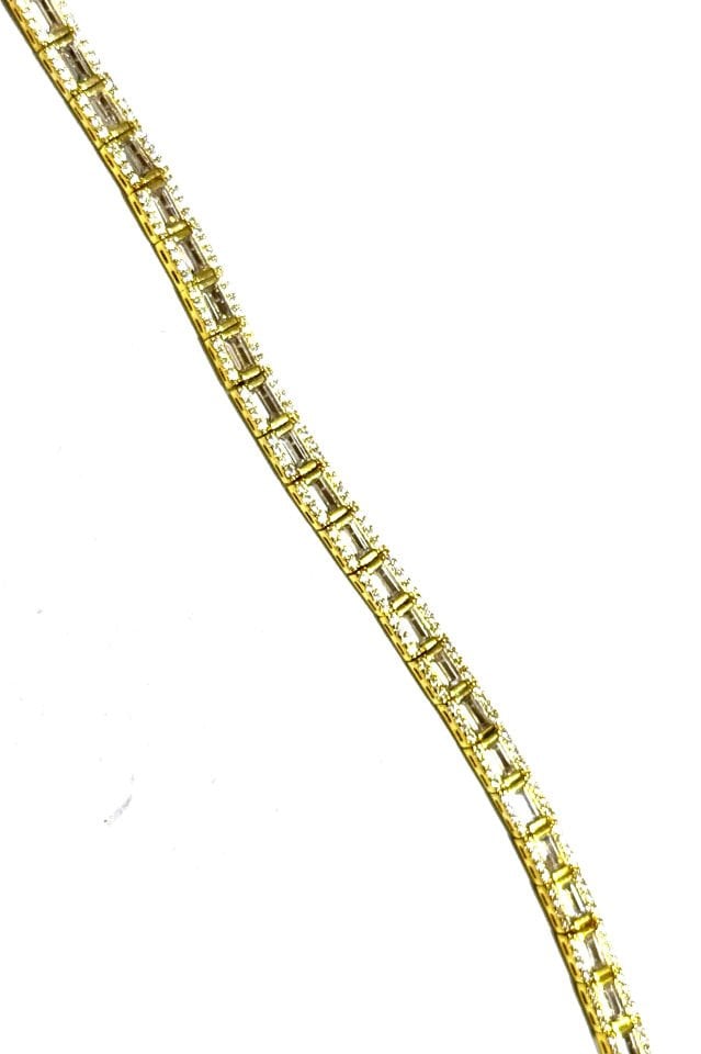 Stellum Taşlı Su Yolu Gümüş Bileklik