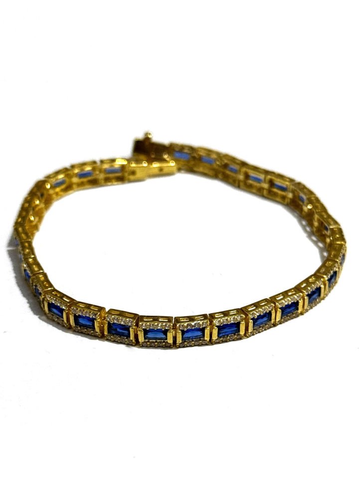 Stellum Taşlı Su Yolu Gümüş Bileklik