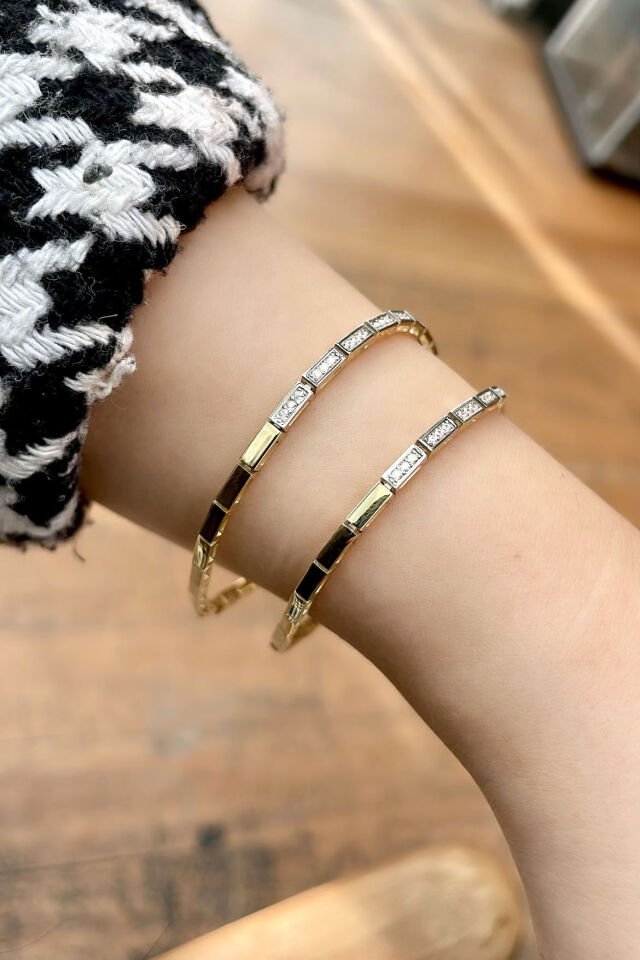 Taşlı Şans Gümüş Bileklik