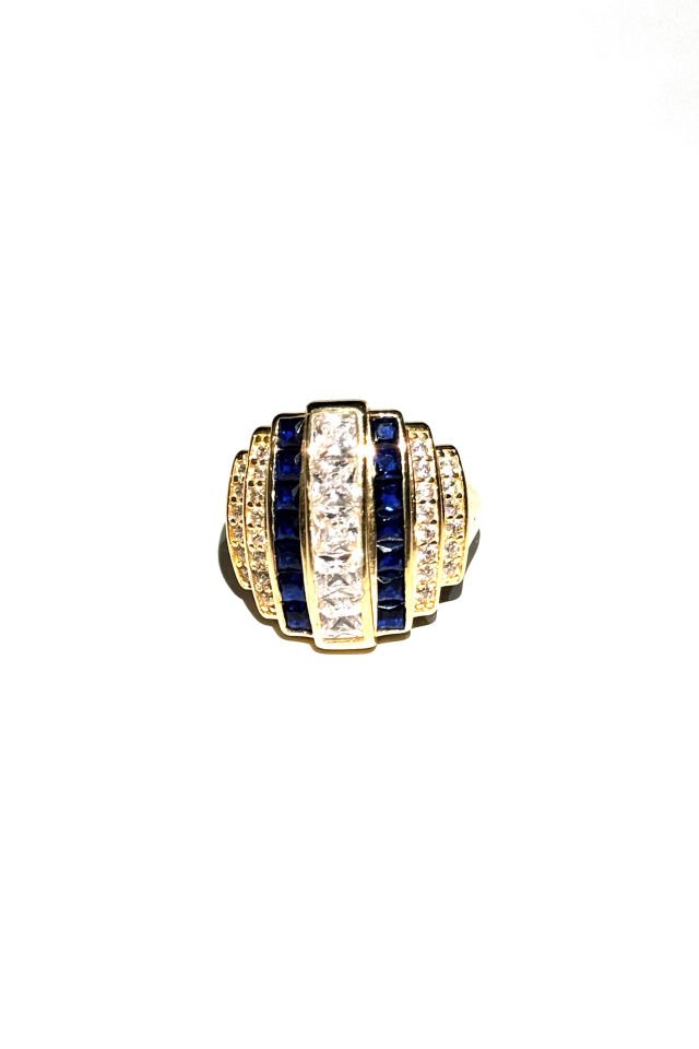 Taşlı Tasarım Gümüş Yüzük