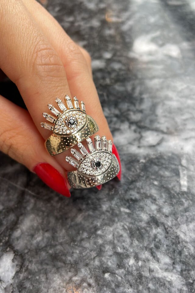 Nazar Göz Gümüş Yüzük