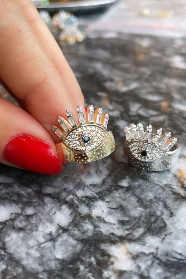 Nazar Göz Gümüş Yüzük