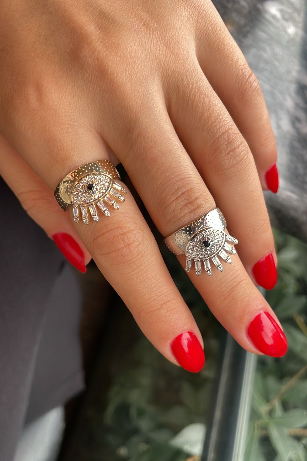 Nazar Göz Gümüş Yüzük